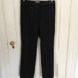 Ann Taylor Black Pinstripe Pants. Wool, Spandex & Lycra. Lined. Size 4P
